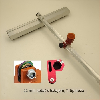 Disk za rezanje pločica, T-typu potisni nož