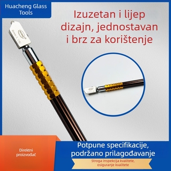 Stakleni rezač s multifunkcionalnom dijamantnom glavom za pločice i podove – kućni alat