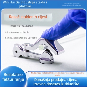 Rezač staklenog cijevi s kolutnom oštricom — ručni rezni alat za školsku laboratoriju — Huida