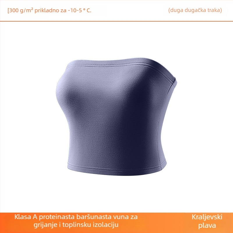 Bustier/tub top, bez naramenica i leđa, srednja duljina, akrilna mješavina oblikujući top, zimsko izdanje 2025