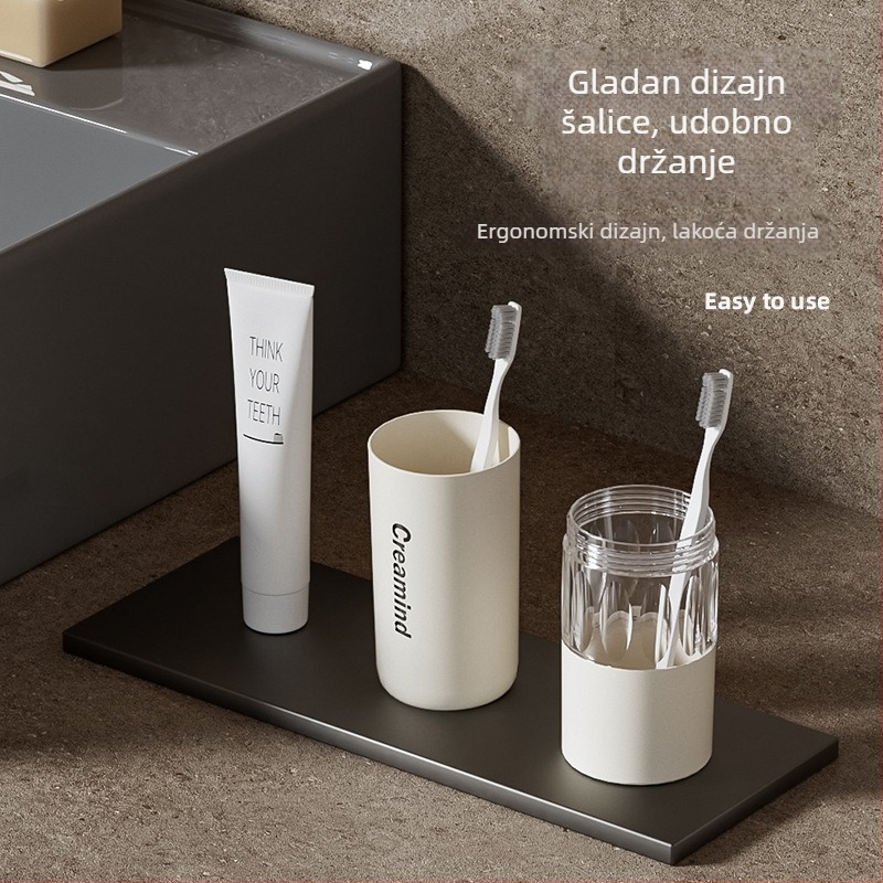 Taihe plastični putni set čašice za zube s otiskom logotipa, prilagodbom i privatnom markom