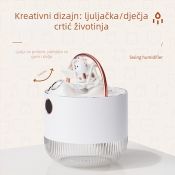 Mini USB stolni ovlaživač zraka s noćnim svjetlom, tih rad, spremnik 0.5–1 L, 2–8 sati tajmera