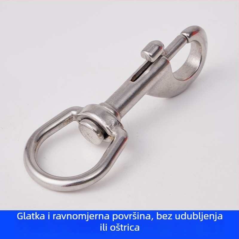 Nerđajući čelik jednosna kuka s jednim glavom – morska univerzalna kuka za ronjenje, kućne ljubimce i outdoor penjanje; Materijal: SS304/SS316; Marka: Huahai