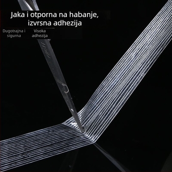 Mrežasta vlaknasta traka za kalupe i električne uređaje — jednostrano prugasta vlaknasta traka s topljivim ljepilom, širina 5–100 mm, duljina 25–50 m, debljina 0.1 mm