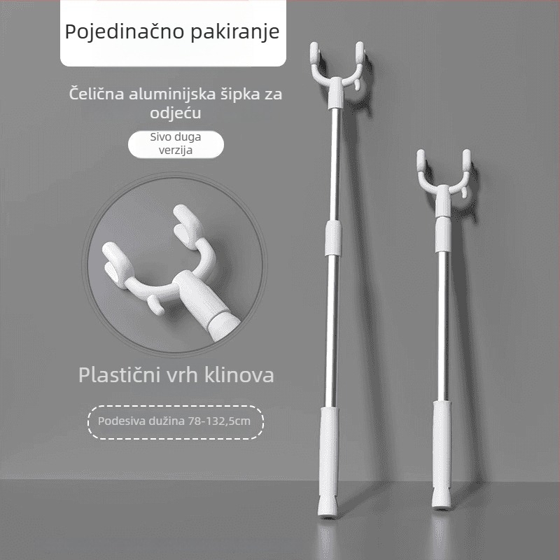 Produžna šipka za sušenje odjeće za balkon, kućna uporaba