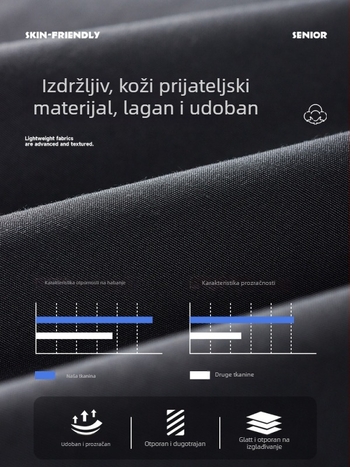 Vjetrovita jakna s kapuljom i zatvaračem, vodootporna i otporna na vjetar, poliester-vuna mješavina tkanine