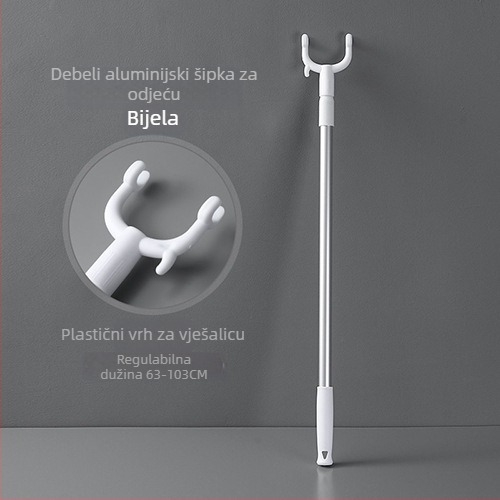 Držač za odjeću od metala, za sušenje na balkonu, Qizhong, moderni minimalistički stil