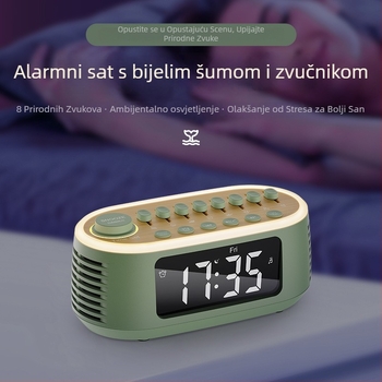 Bluetooth 5.3 alarmni zvučnik s LED zaslonom, dualni zvučnici, ugrađena baterija 2000–4000mAh i RGB atmosfera osvjetljenje