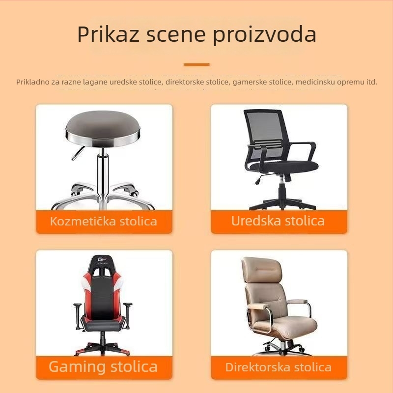 Univerzalni kotači za okret stolice, kotači za uredsku stolicu, tihe kotačiće za računalo