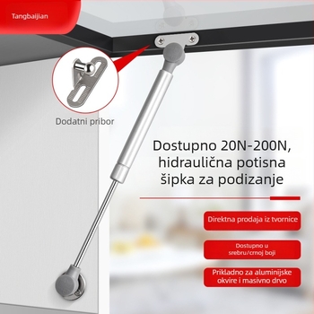Gasni amortizer za ormar s minimalističkim staklenim vratima, model 612, hladno valjani čelik