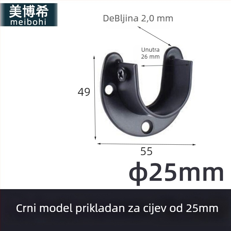 Wan Cheng prirubni sjedalo 090 za okruglu cijev, nehrđajući čelik