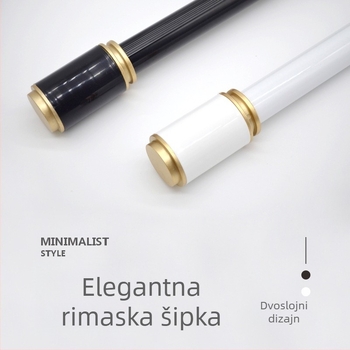 Qingling aluminijska šina za zavjese – kompletan set, tihi rad, prilagodljivo, stil modernog minimalističkog dizajna