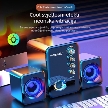 Q8 Računalni audio sustav 2.1 kanala s Bluetoothom i USB-om, tri zvučnika