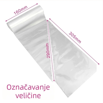 Set od 50 jednokratnih vrećica za ukrašavanje, debelih, s kalupima za kekse i alatima za pečenje (PE)