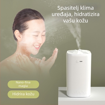Kućni i automobilski aromatski difuzor s noćnim osvjetljenjem, USB napajanje, 0,5 L spremnik, 1 izlaz magle, tih rad, pogodno za prostorije do 10 m²