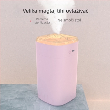 Kućni i automobilski aromatski difuzor s noćnim osvjetljenjem, USB napajanje, 0,5 L spremnik, 1 izlaz magle, tih rad, pogodno za prostorije do 10 m²
