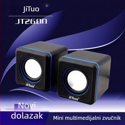 JT2600 USB napajanje mini računalni multimedijalni zvučnik – 2-kanalni, bežični, inženjerske plastike