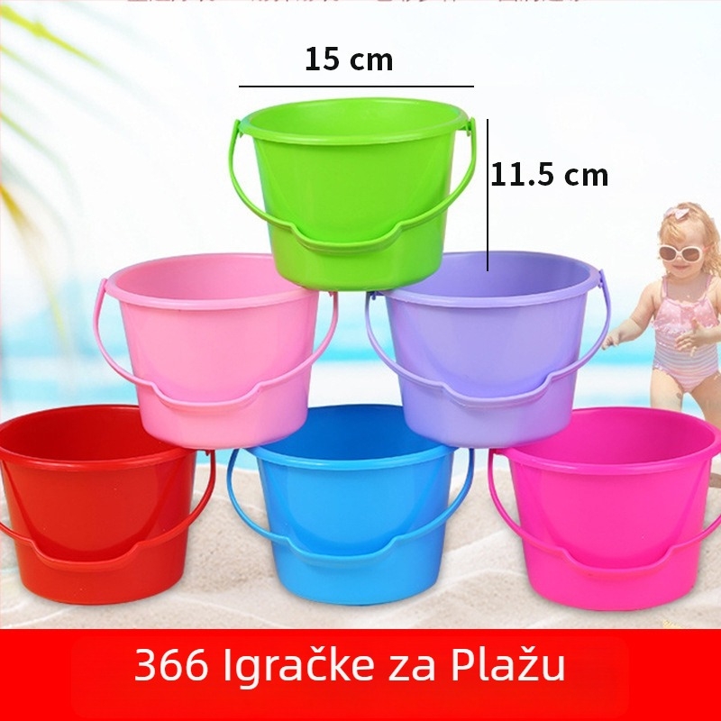 Huazhi set plažnih igračaka za djecu, plastične kantice za vodu i pijesak, PP materijal, pogodno za djecu 4–6 godina, 3C certifikat 2019152203025839