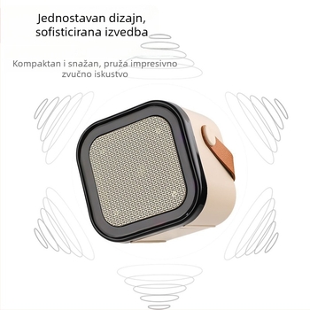 Bežični Bluetooth karaoke zvučnik s ugrađenim mikrofonom – sve-u-jednom kućni audio paket, Bluetooth 5.3, 3W, 20Hz-20kHz, SNR ≥70dB, USB