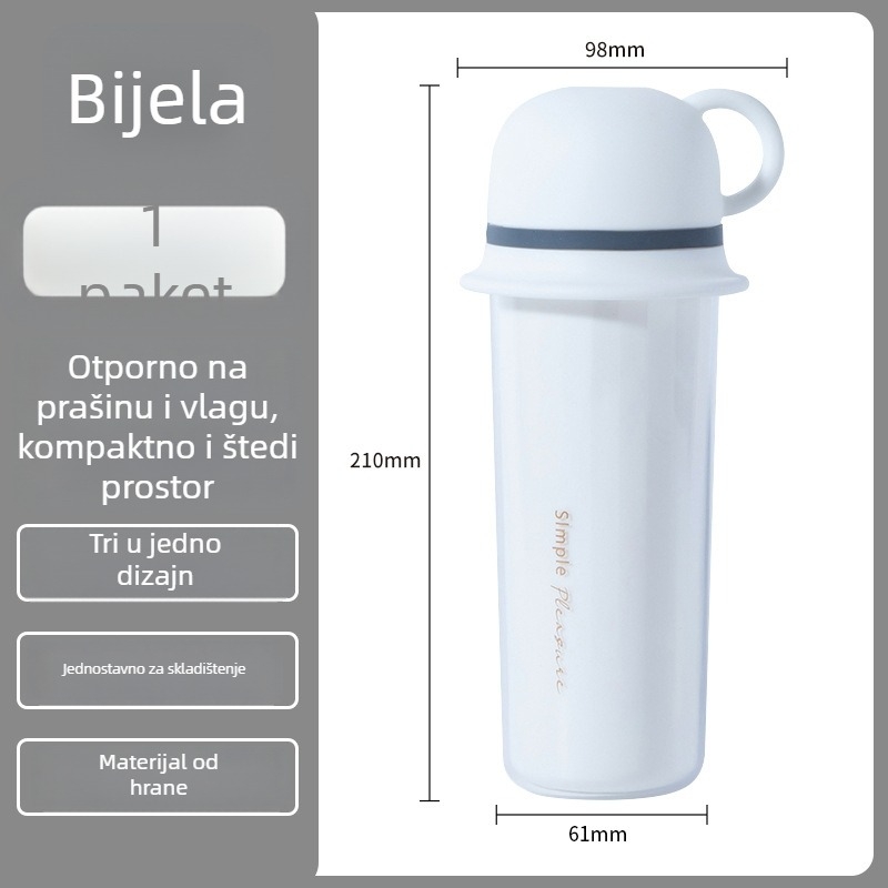 Leban putni 3-u-1 set za pljuvačicu i čašu za četkicu – plastika, bez logotipa, nije uvozena