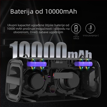 Miba K9 Bluetooth zvučnik za vanjsku upotrebu, prenosni drveni retro dizajn, 30W, Bluetooth 5.0, ugrađena baterija ≥6000mAh, frekvencijski odziv 100Hz-20kHz, SNR ≥85dB