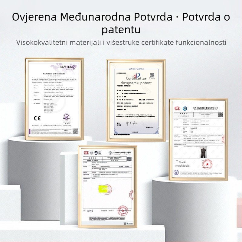 Odijelo za četveronožne pse, 3D motiv malog medvjedića, unisex, zimska odjeća, poliester