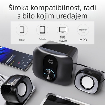 DHS-2111S Desktop USB PC Zvučnici 2.1 s 3D Surround