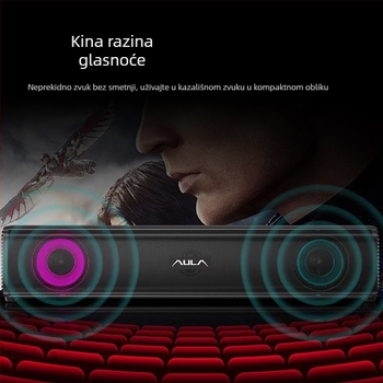 Računalni zvučnici AULA Tarantula N-170 s USB sučeljem, 2.1-kanalni zvuk, metalno kućište, 3D Surround