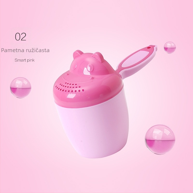 Tired PP plastična žličica za kupanje za bebe s dugom drškom – bez logotipa, bez prilagodbe