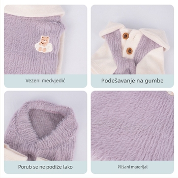Odjeća za pse s dvonožnim dizajnom, poliester, unisex