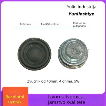 Bluetooth zvučnik s unutarnjim magnetom, 4 Ω, 3 W, papirnata membrana, puni raspon
