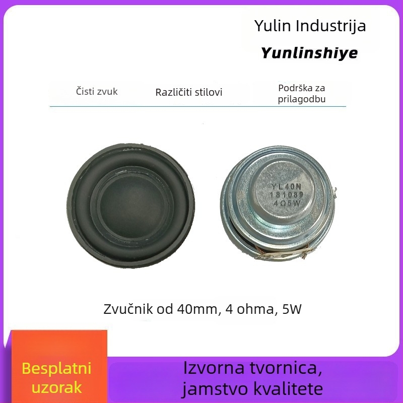 Bluetooth zvučnik s unutarnjim magnetom, 4 Ω, 3 W, papirnata membrana, puni raspon