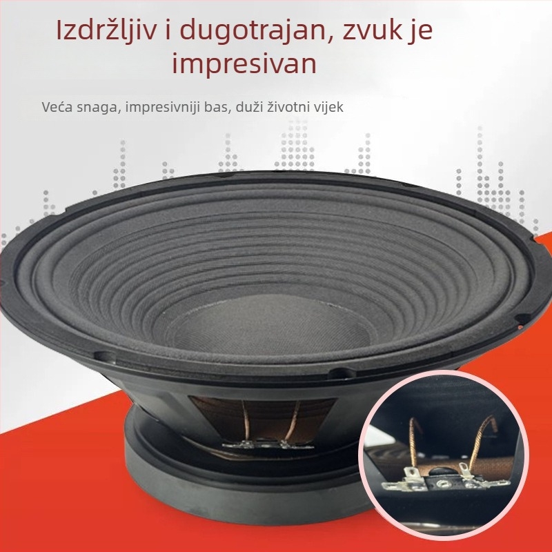 12-inčni full-range zvučnik s vanjskim magnetskim sklopom, visokou snaga bas zvučnik za audio opremu