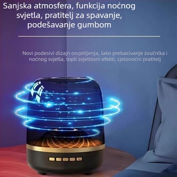 Bežični Bluetooth zvučnik u stilu Harman za kućnu stolnu upotrebu s glasovnim upravljanjem i staklenim subwooferom
