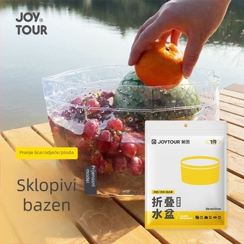 Sklopivi bazen za pranje - plastični, prijenosni za putovanja i vanjsku uporabu - za pranje odjeće i povrća - 0,1 kg