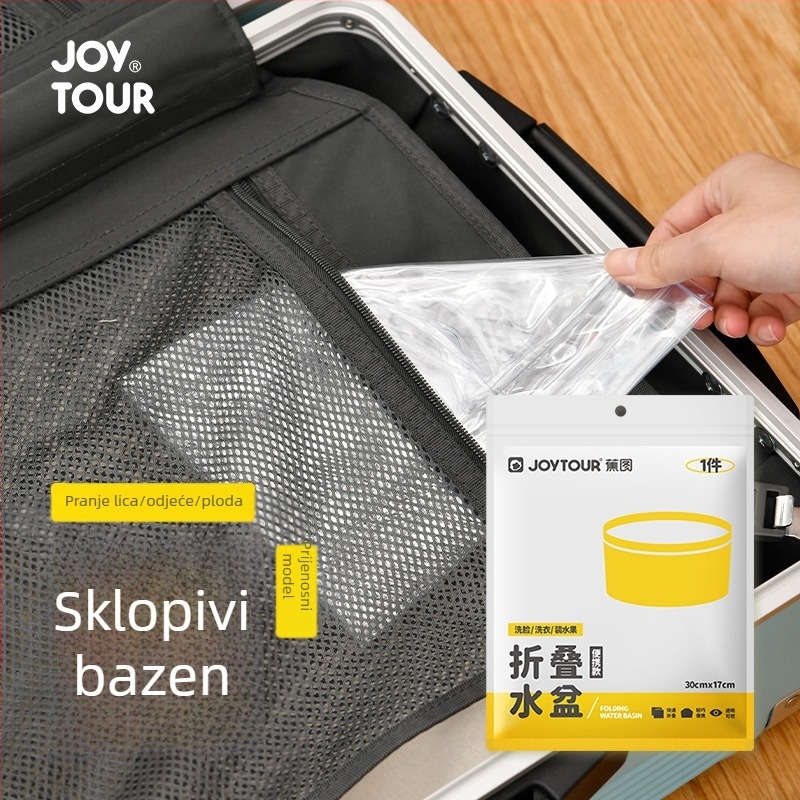 Sklopivi bazen za pranje - plastični, prijenosni za putovanja i vanjsku uporabu - za pranje odjeće i povrća - 0,1 kg