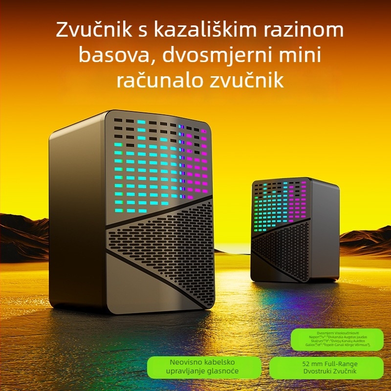 S556 USB stolni zvučnici za računalo, 2.0 kanala, Bluetooth bežični, sustav od dva zvučnika sa subwooferom