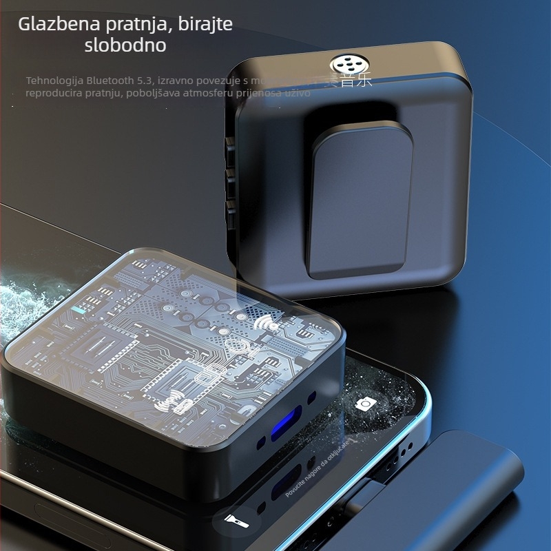Bežični lavalier mikrofon s kopčom – Bluetooth 5.3, 20 Hz–20 kHz, SNR ≥70 dB, ugrađena baterija 300–500 mAh, trajanje 6–8 sati (Bluetooth 5.3; 20 Hz–20 kHz; SNR ≥70 dB; 300–500 mAh; 6–8 sati)