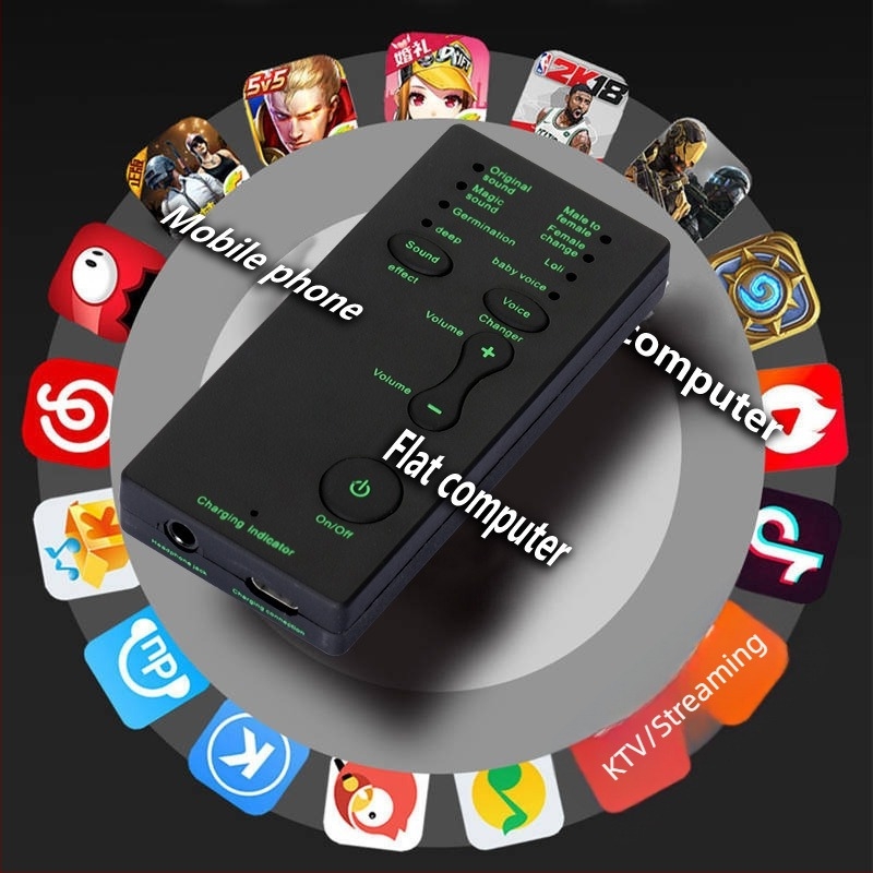 M1 zvučna kartica za mobitel i PC, promjena glasa s američkim naglaskom, mikrofon za igrice i prijenos uživo