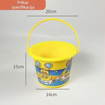 Plastična kanta za plažu za igru u vodi i na pijesku s motivom patke, za djecu 4–6 godina