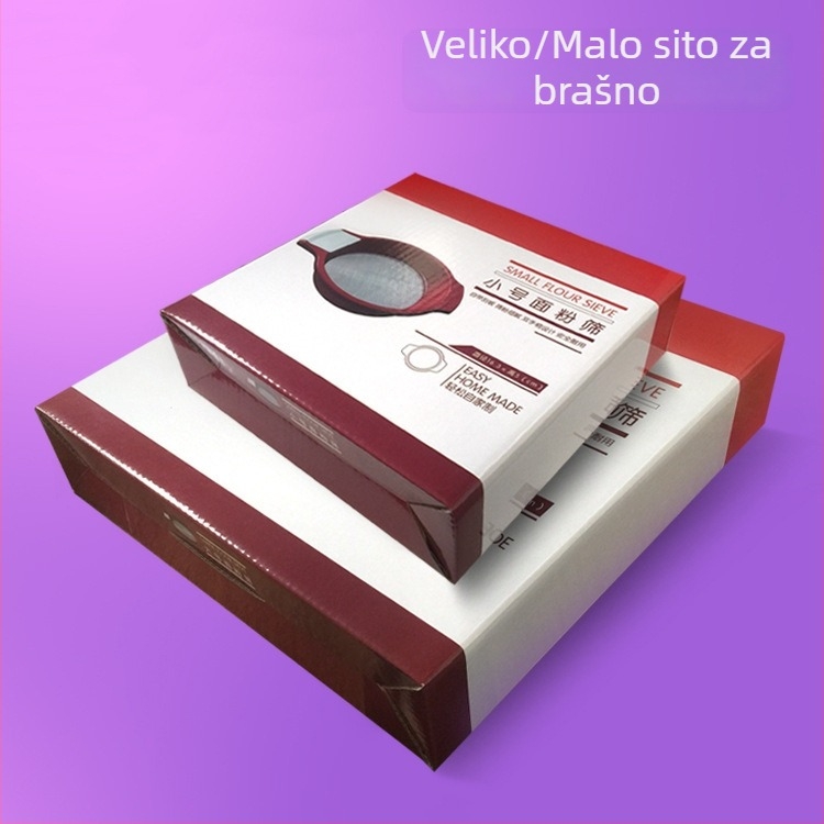 Plastično sito za brašno, debeli okvir, mreža 60, ručni alat za pečenje