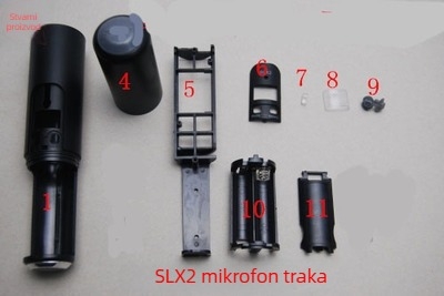 Kućište bežičnog mikrofona za SLX24/SM58/BETA58 – Sharp Sound SLX2, mikrofon s pomičnom zavojnicom, 100 Hz–20 kHz, SNR ≥100 dB