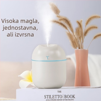 Ultrazvučni ovlaživač s visokim izlazom magle za kuću, ured i automobil — spremnik 0,5 L, USB napajanje, 2–8 sati tajmer, 1 izlaz magle, model sd-03