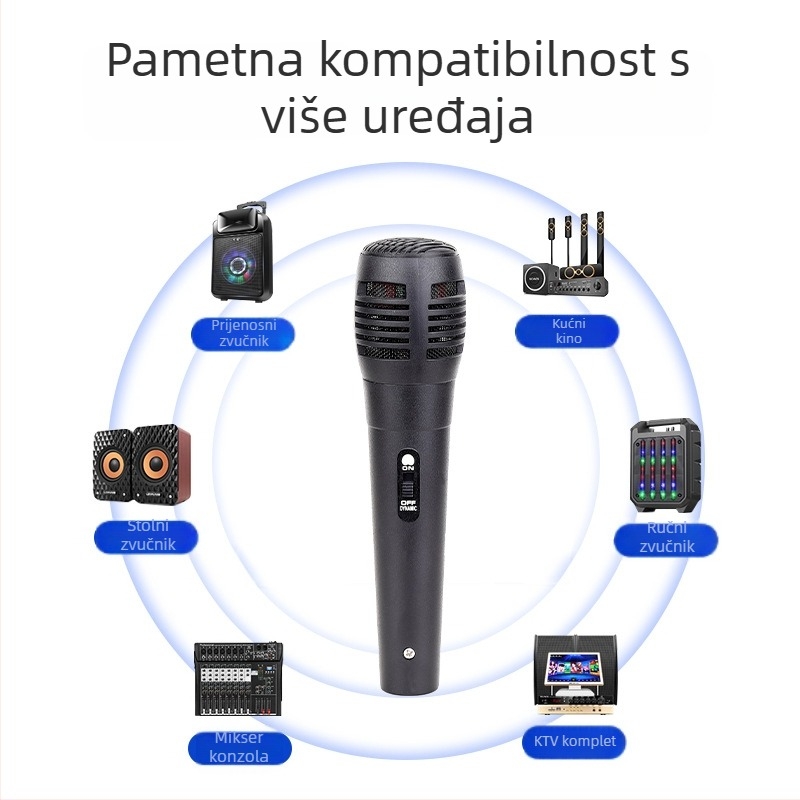 Fugue plastični žični mikrofon – OEM podrška, CE i RoHS certifikat