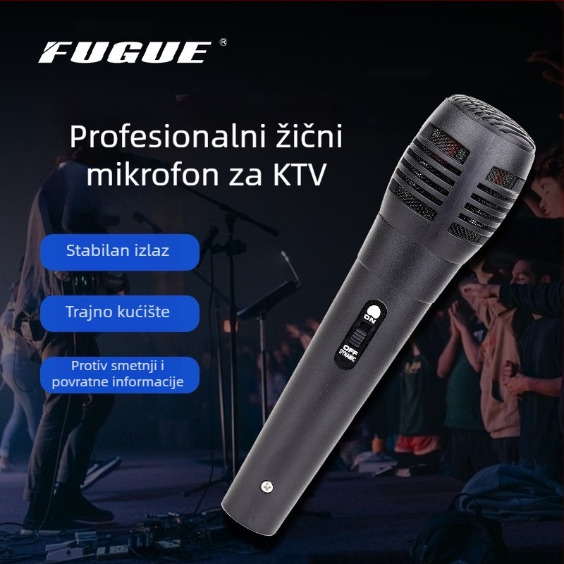 Fugue plastični žični mikrofon – OEM podrška, CE i RoHS certifikat
