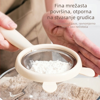 Sito za brašno od 304 nehrđajućeg čelika – kuhinjsko sito za pečenje, moderan minimalistički dizajn