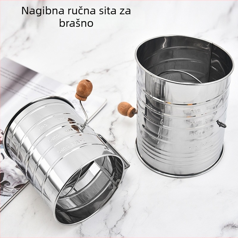 Sito za brašno, poluautomatno ručno, s kosim dizajnom, Junlin brend, podrijetlo Yangjiang, suvremen stil jednostavnosti