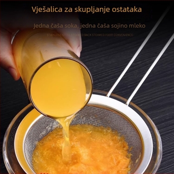 Sito od nehrđajućeg čelika s finom mrežom za brašno – filtriranje ulja, soka i sojinog mlijeka