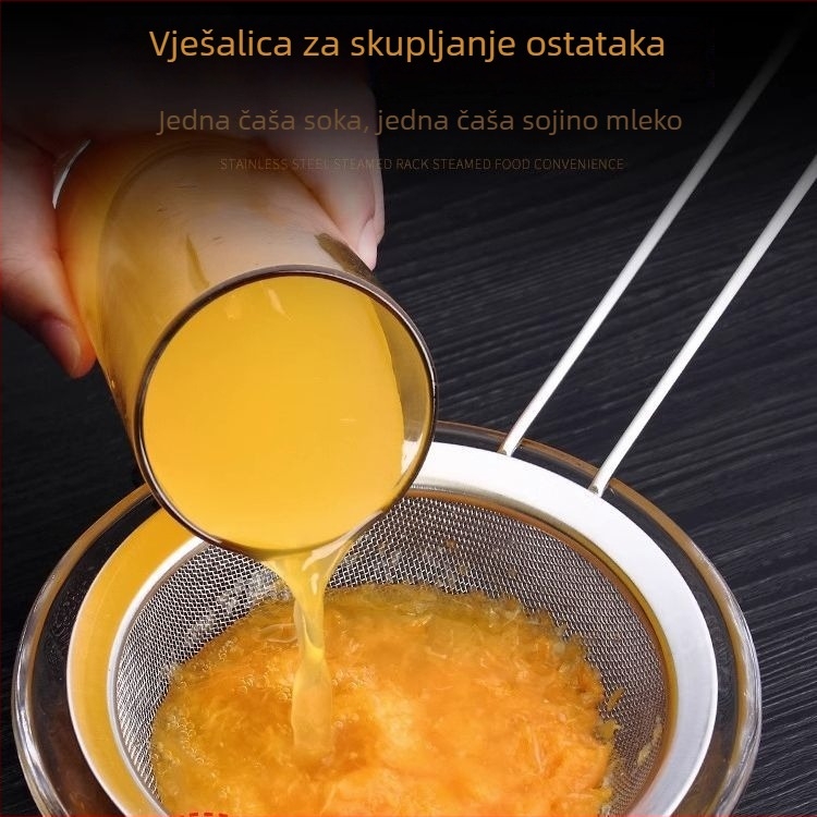 Sito od nehrđajućeg čelika s finom mrežom za brašno – filtriranje ulja, soka i sojinog mlijeka