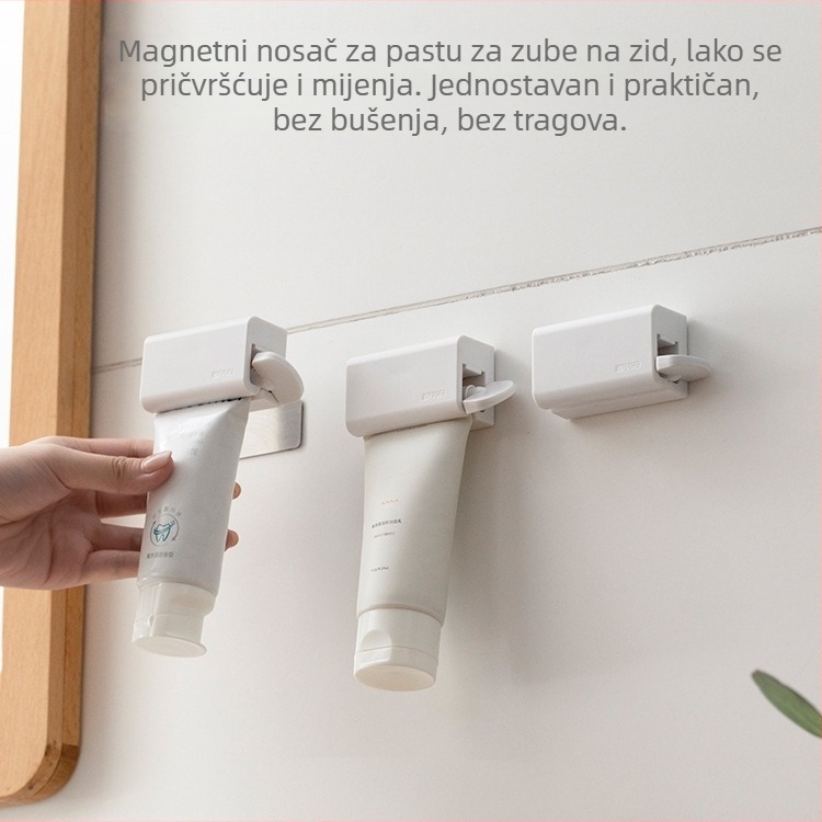 Zidni istiskivač paste za zube s višefunkcionalnim spremnikom — Seven Ends, opće namjene, standardna specifikacija